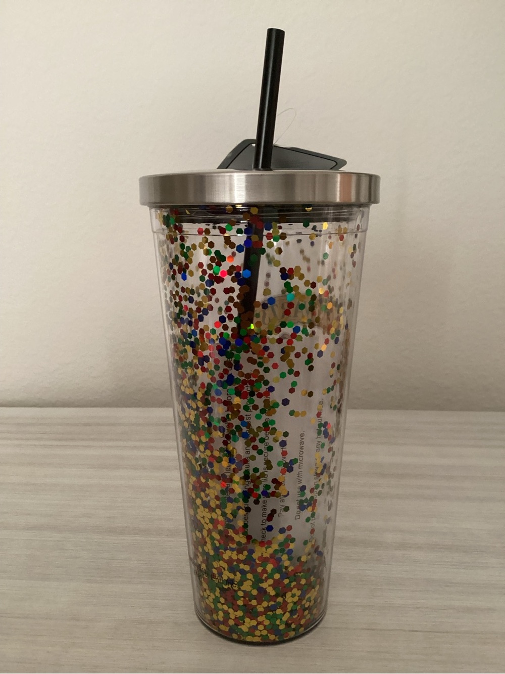 Spoontiques Harry Potter Hogwarts Glitter Cup 20oz w Lid - NWT - Picture 3 of 3